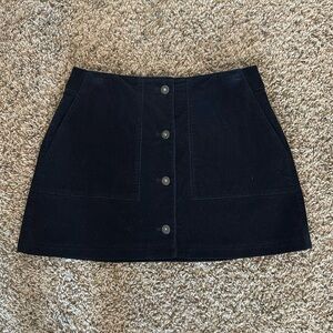 Uniqlo Corduroy Button Down Skirt